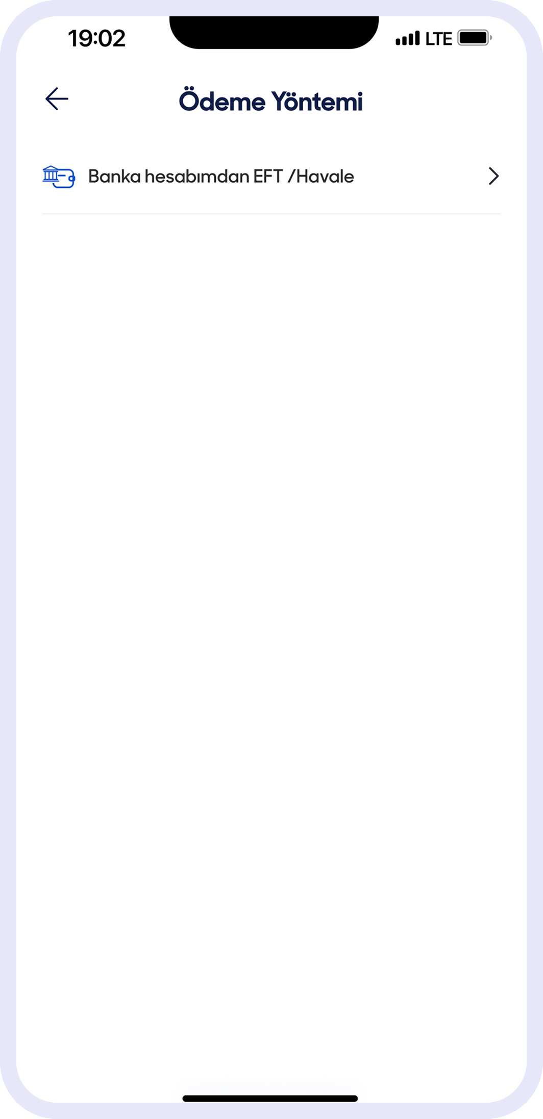 Ödeme Yöntemini Seç